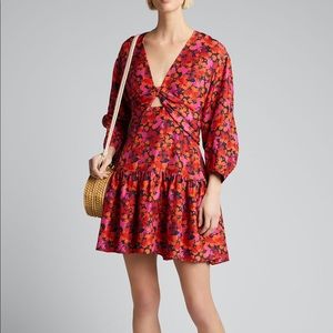 Derek Lam 10 Crosby barely worn silk floral mini dress